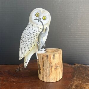 “hoo” Loves Owls 103: NOVICA Hand-Painted Wood Owl Sculpture - by Yudi Suardi